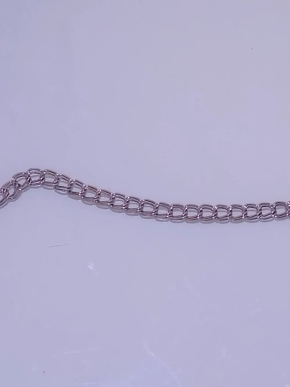 Sterling Silver Double Link Chain Necklace - Silver